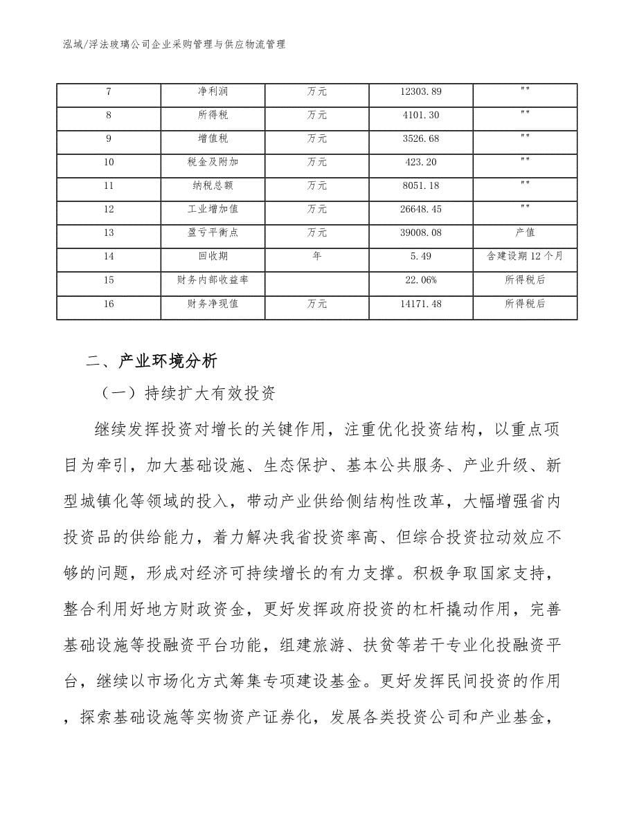 浮法玻璃公司企业采购管理与供应物流管理_第5页