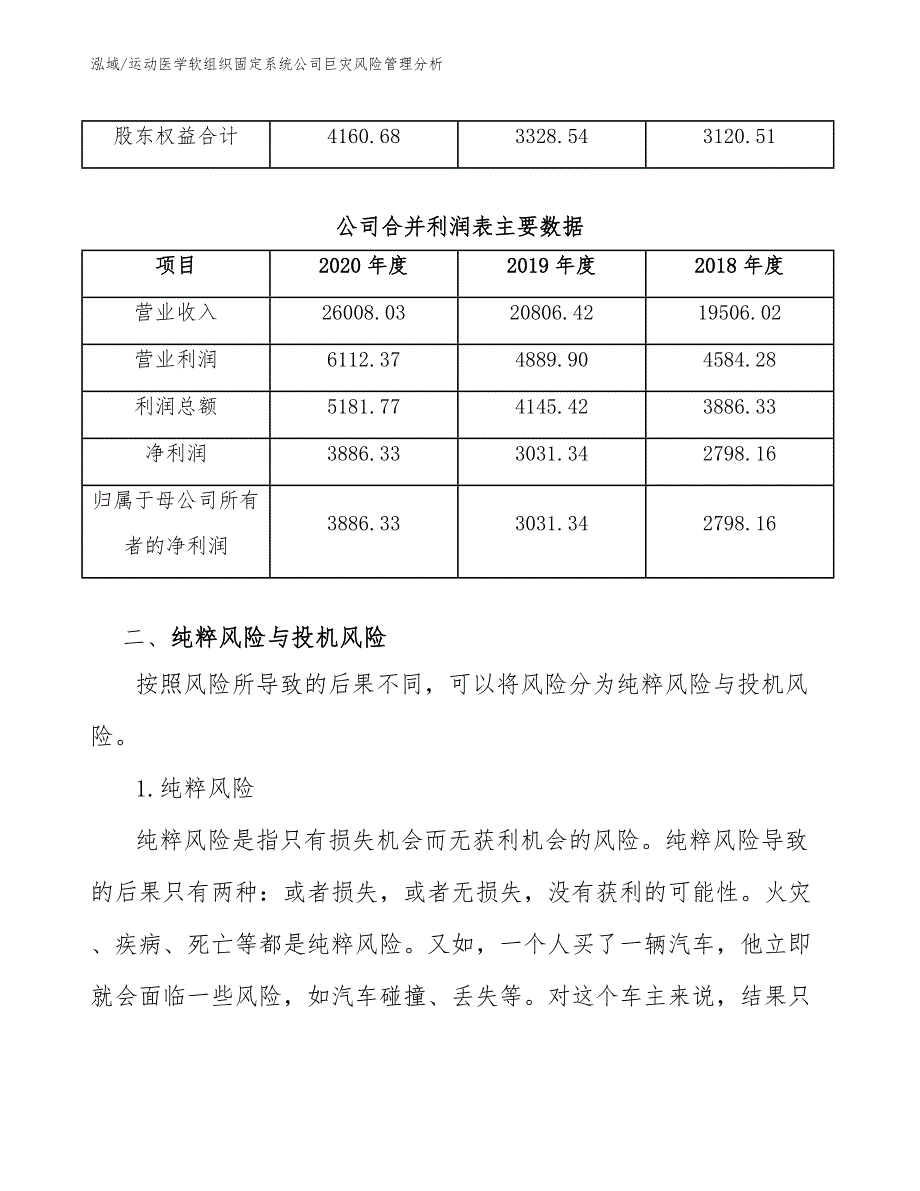 运动医学软组织固定系统公司巨灾风险管理分析_第3页