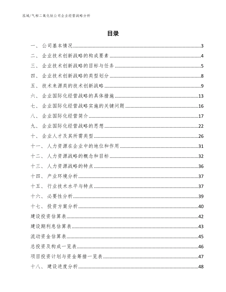 气相二氧化钛公司企业经营战略分析_第2页