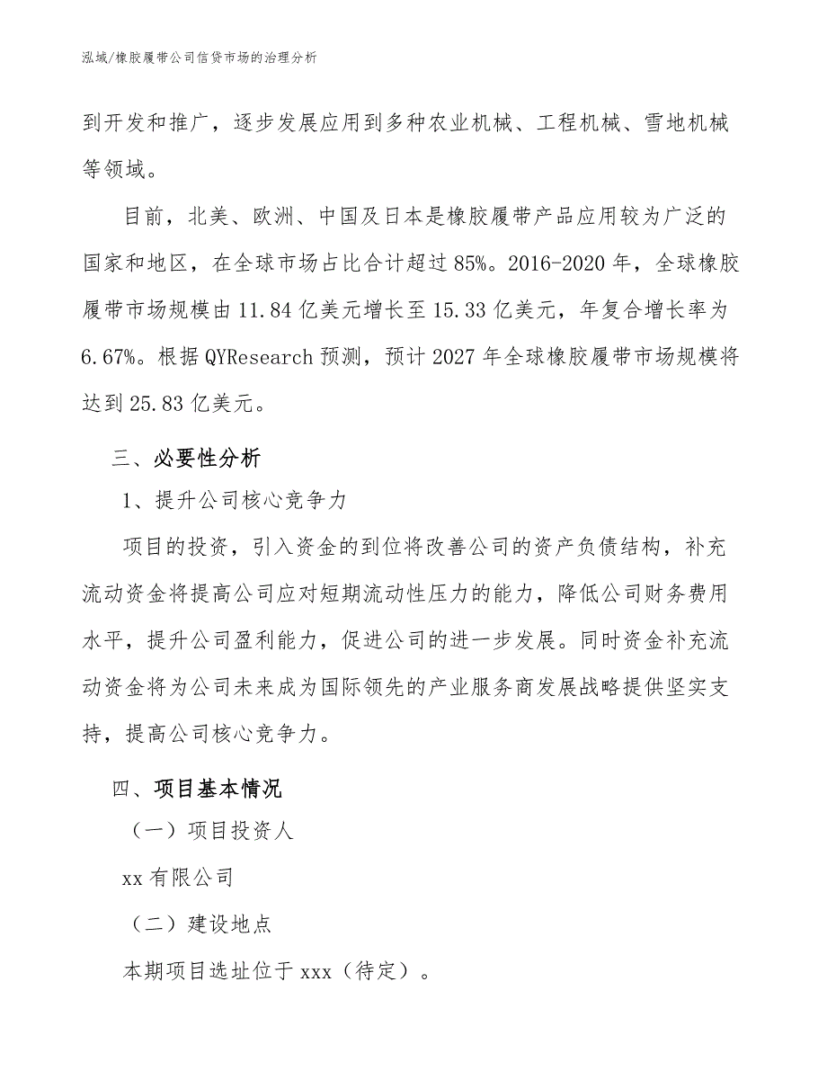 橡胶履带公司信贷市场的治理分析_参考_第4页