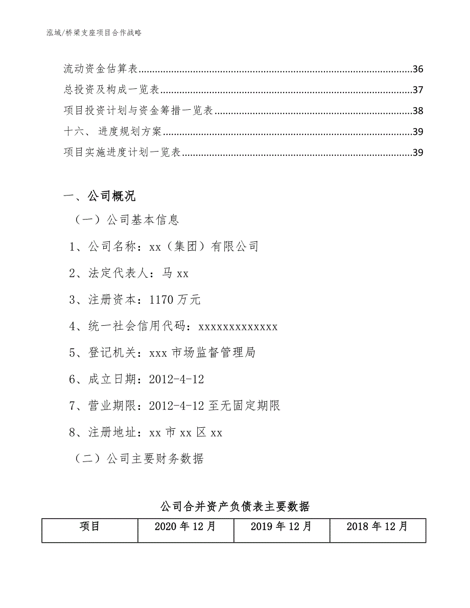 桥梁支座项目合作战略【参考】_第2页