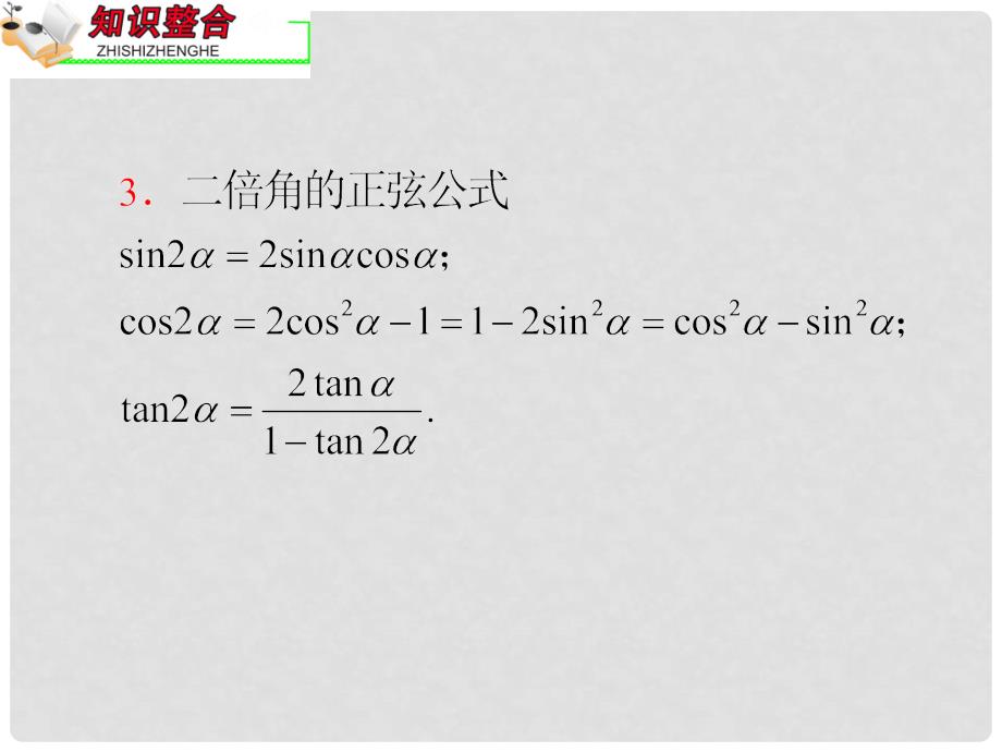 高中数学第2轮总复习 专题2 第1课时 三角恒等变换课件 理 新人教B版_第3页