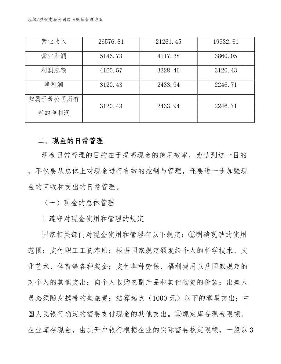 桥梁支座公司应收账款管理方案_第4页