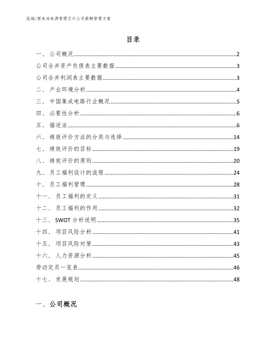 锂电池电源管理芯片公司薪酬管理方案（范文）_第2页