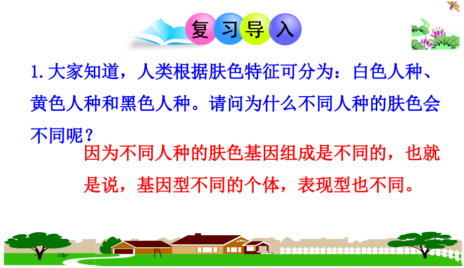 北师大版八年级上册第六单元第节遗传病和人类健康课件_第1页