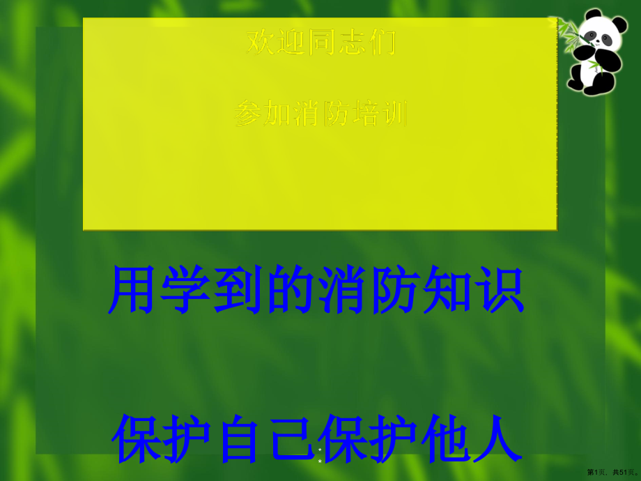 初期火灾扑救与人员安全疏散(50张)课件_第1页