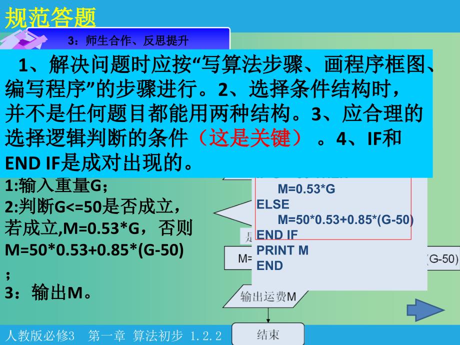 高中数学 第一章 算法初步 第2节《条件语句》课件 新人教版必修3.ppt_第4页