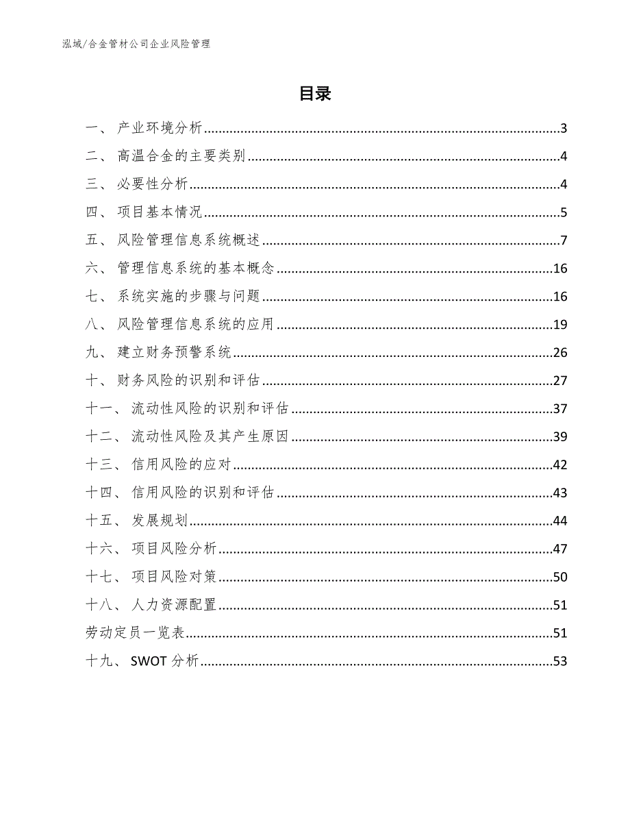 合金管材公司企业风险管理_参考_第2页