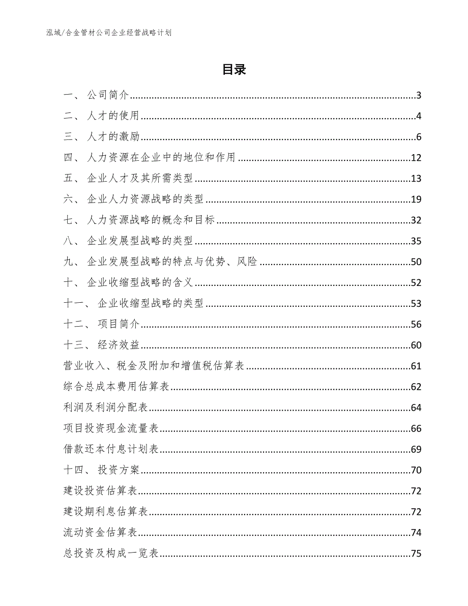 合金管材公司企业经营战略计划（参考）_第2页