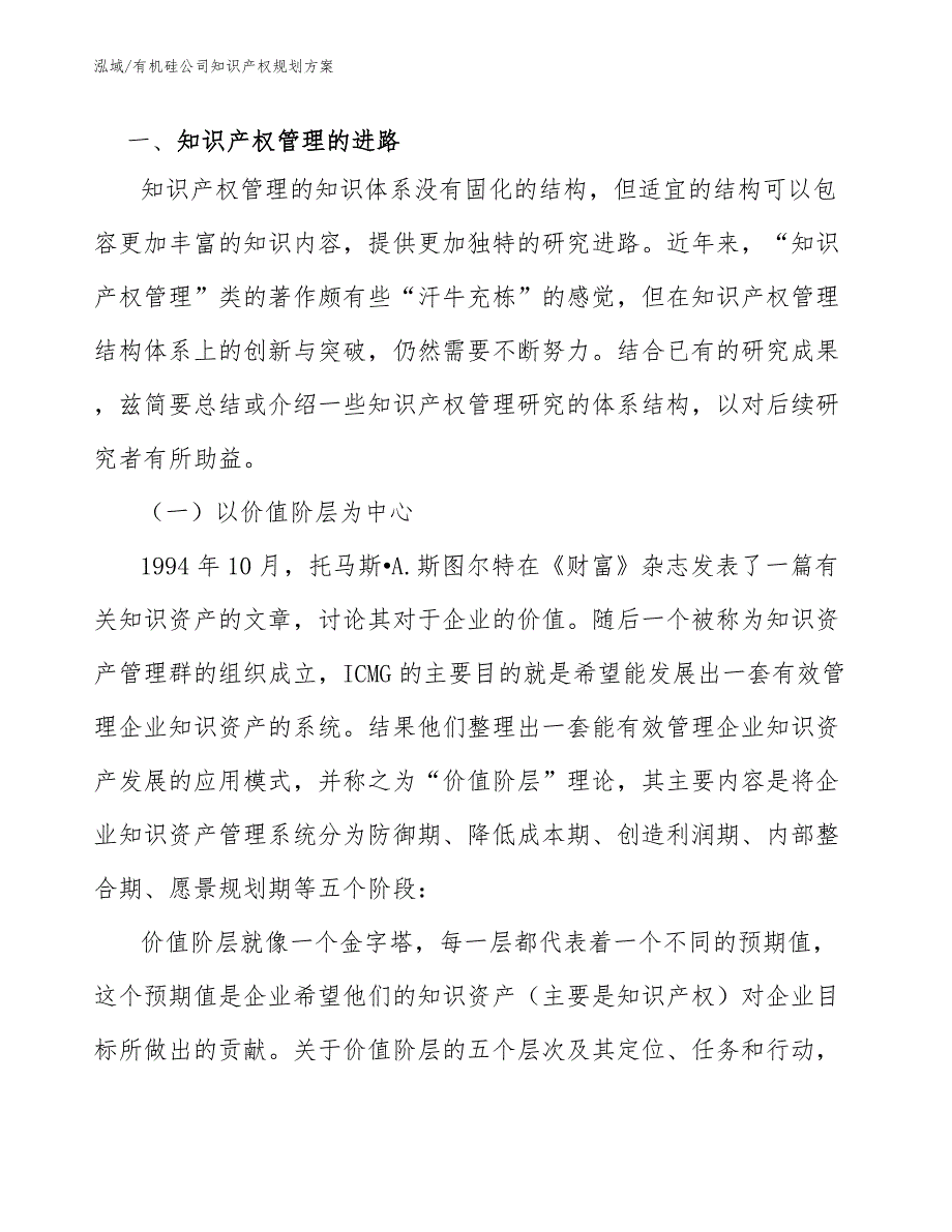 有机硅公司知识产权规划方案【范文】_第2页