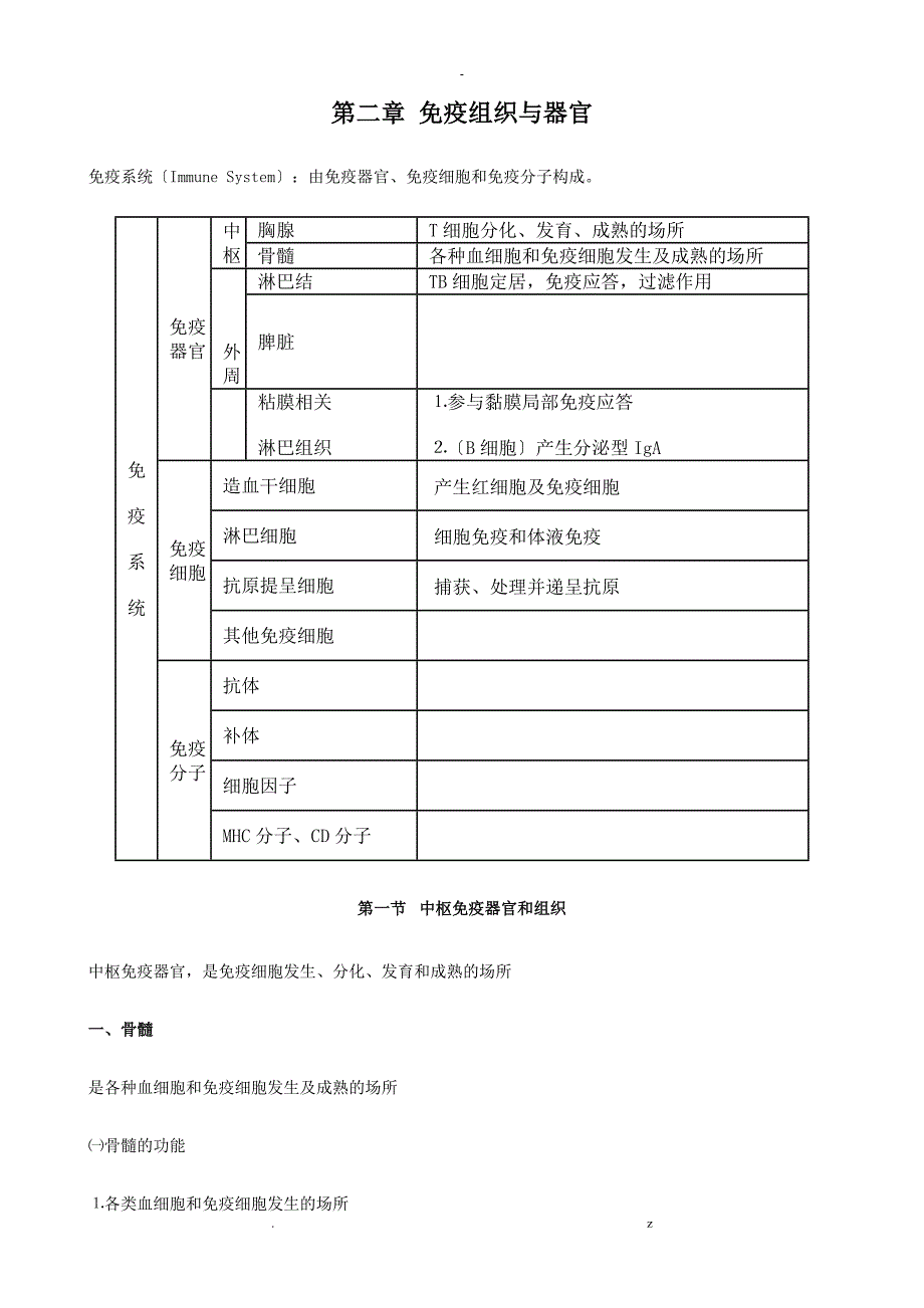 医学免疫学要点知识总结_第2页