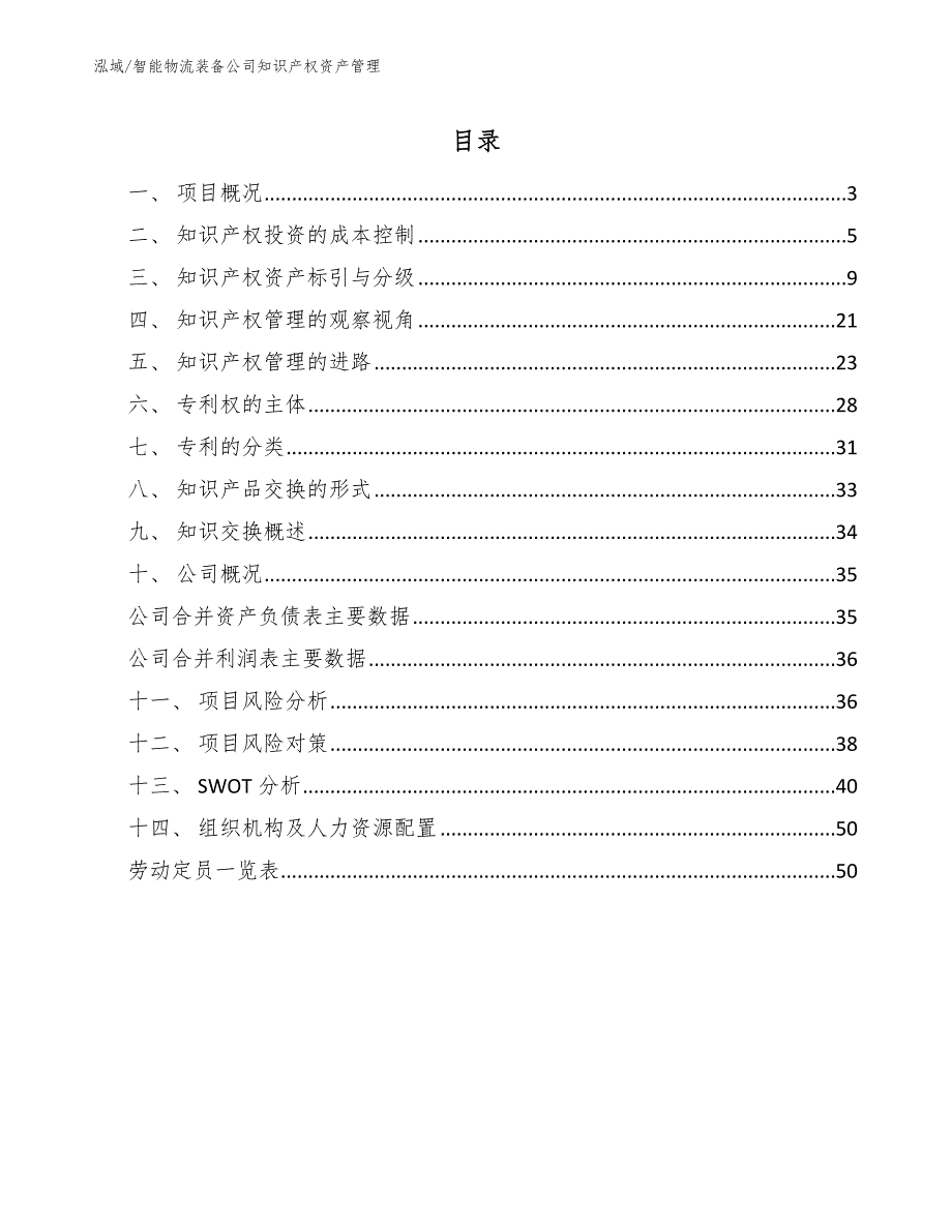 智能物流装备公司知识产权资产管理_第2页