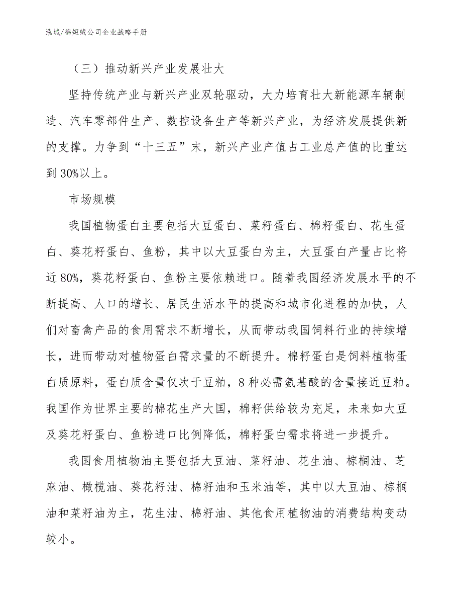 棉短绒公司企业战略手册_第3页