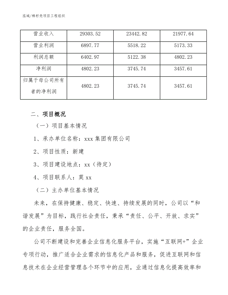 棉籽壳项目工程组织_范文_第4页