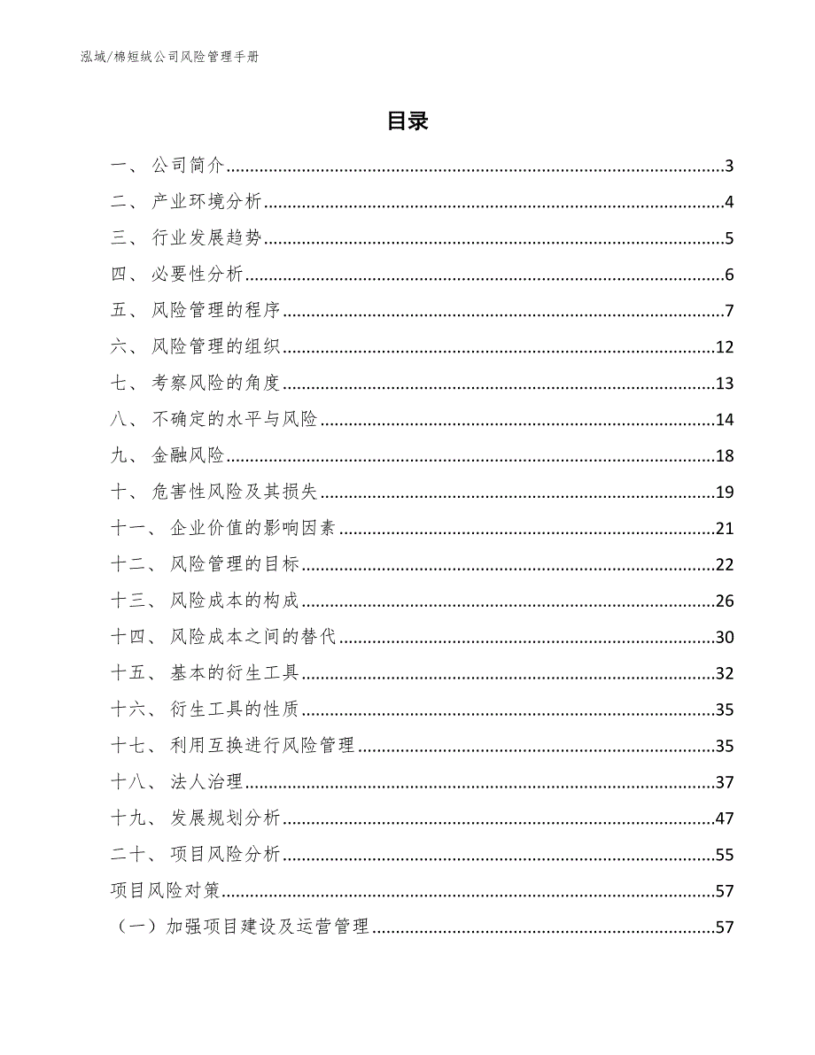 棉短绒公司风险管理手册（参考）_第2页