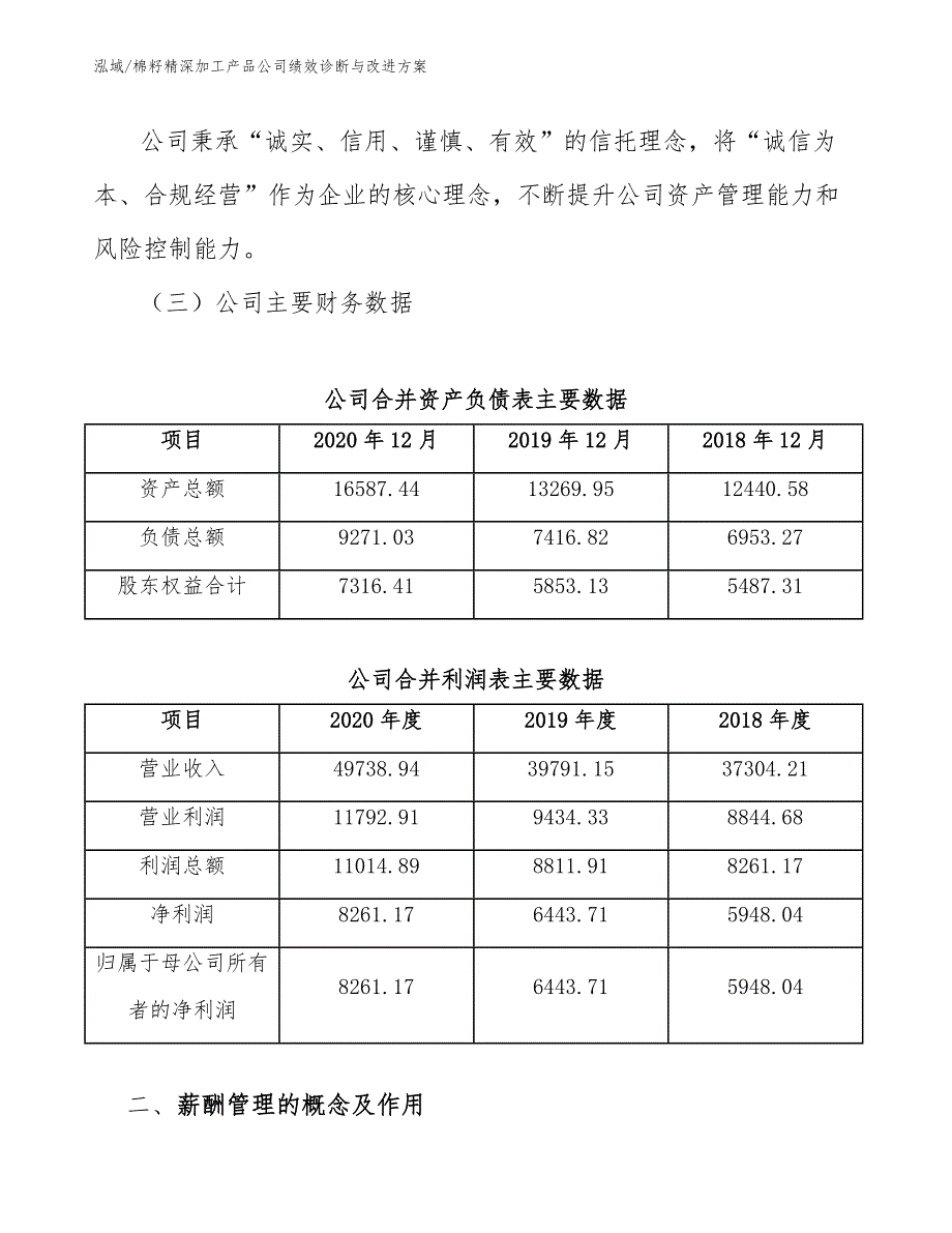 棉籽精深加工产品公司绩效诊断与改进方案【范文】_第3页