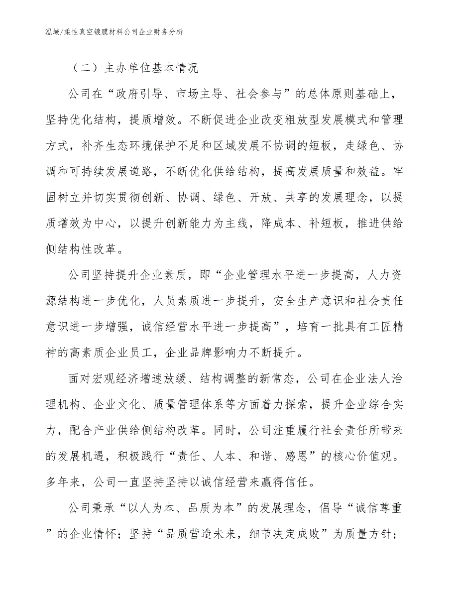 柔性真空镀膜材料公司企业财务分析_参考_第3页