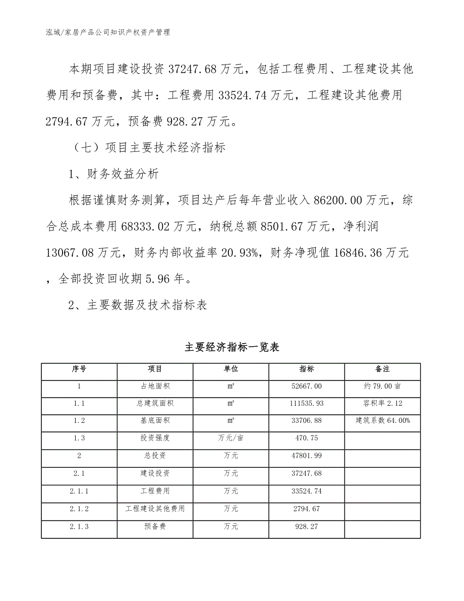 家居产品公司知识产权全过程管理方案（范文）_第4页