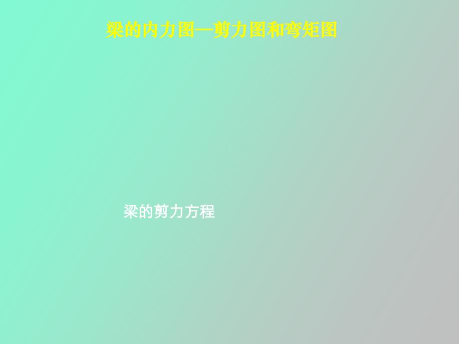 梁的剪力弯矩_第1页