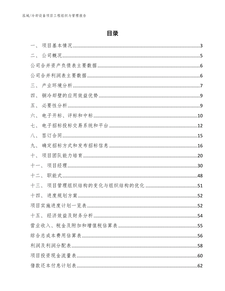 冷却设备项目工程组织与管理报告（参考）_第2页