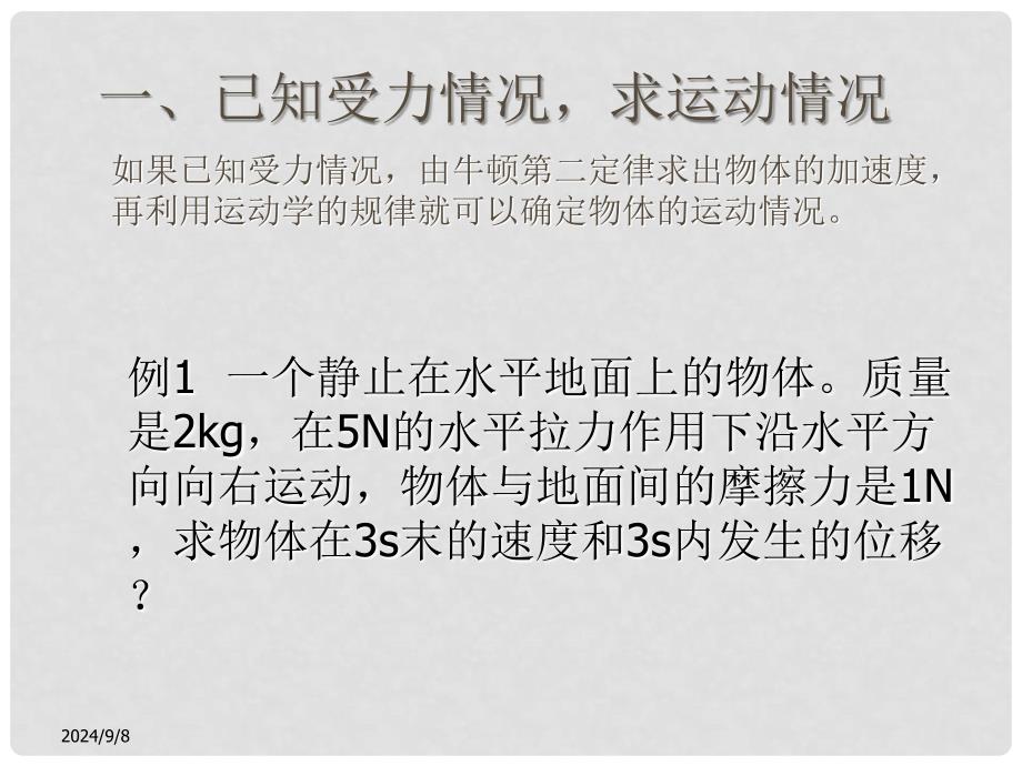 湖北省荆州市监利县柘木中学高中物理 用牛顿运动定律解决问题（一）课件 新人教版必修2_第4页