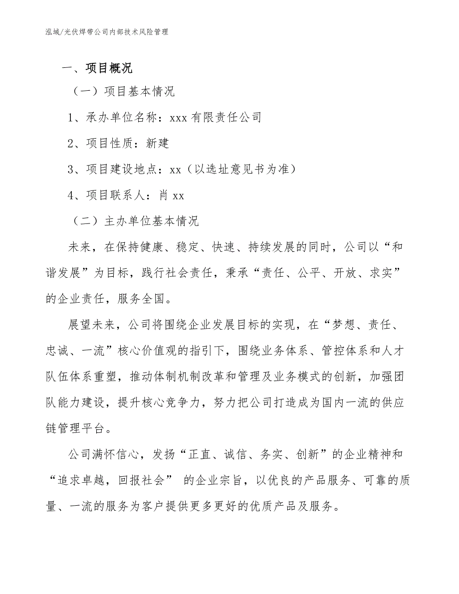 光伏焊带公司内部技术风险管理（范文）_第3页