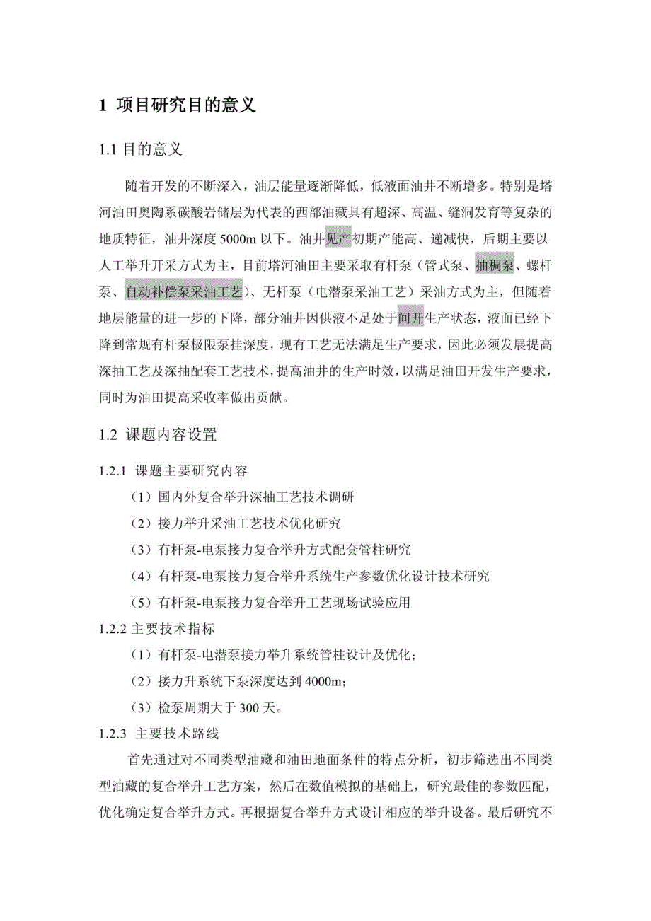 塔河油田接力复合举升深抽工艺技术研究与应用(技术报告)_第3页