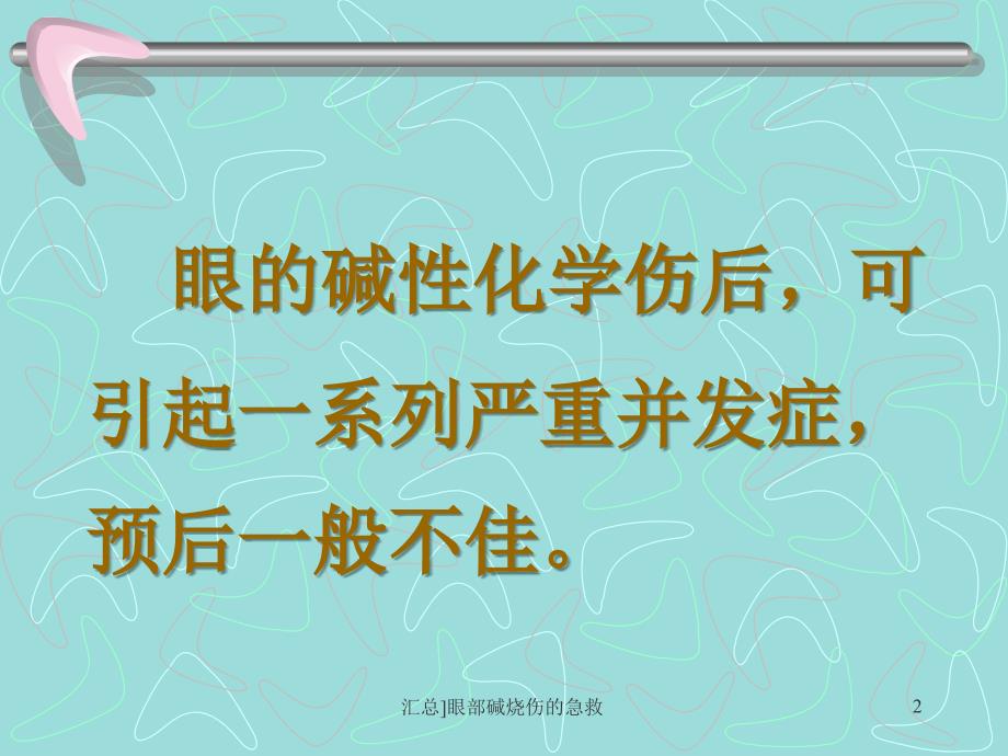 汇总眼部碱烧伤的急救课件_第2页