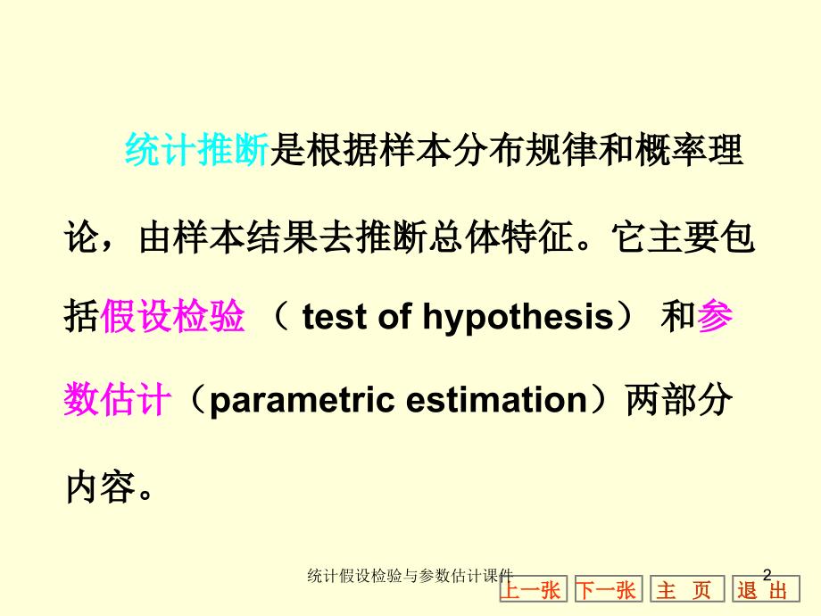 统计假设检验与参数估计课件_第2页