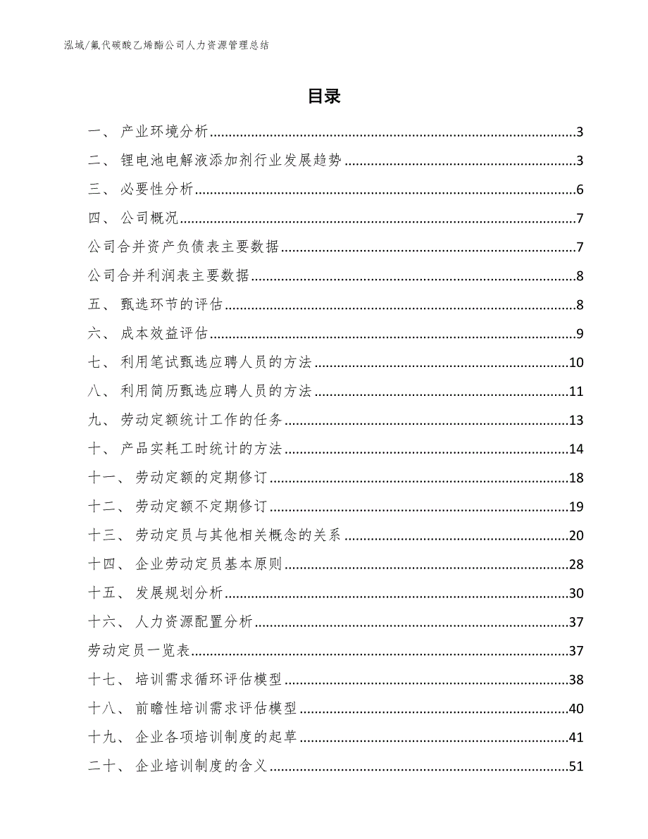 氟代碳酸乙烯酯公司人力资源管理总结【参考】_第2页