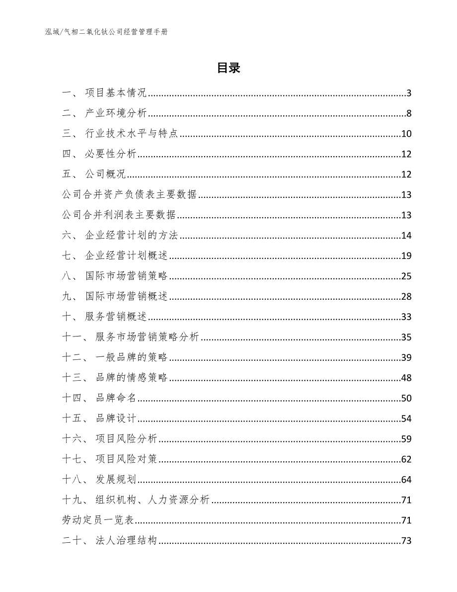 气相二氧化钛公司经营管理手册_第2页