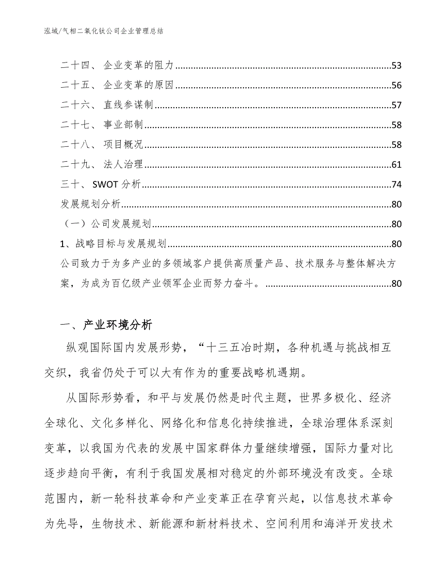 气相二氧化钛公司企业管理总结（参考）_第3页