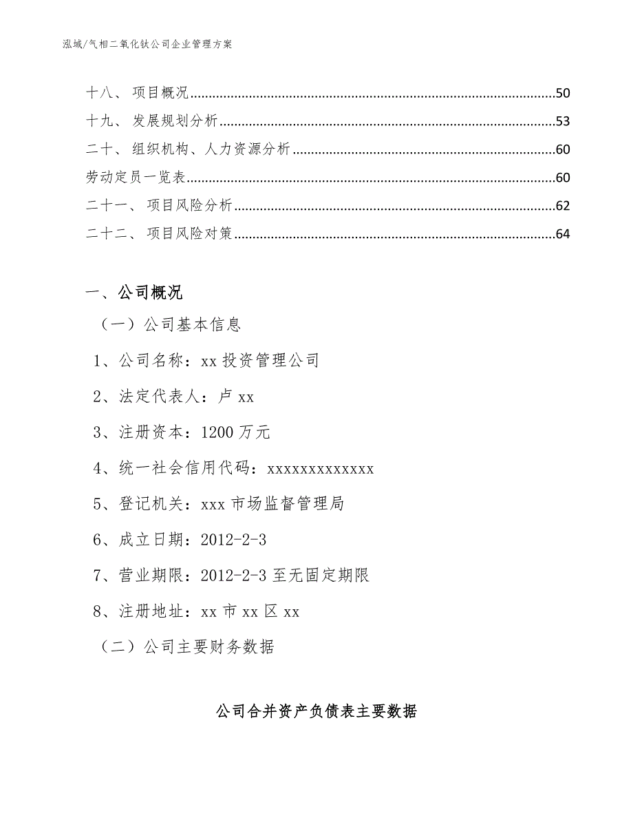 气相二氧化钛公司企业管理方案【参考】_第2页