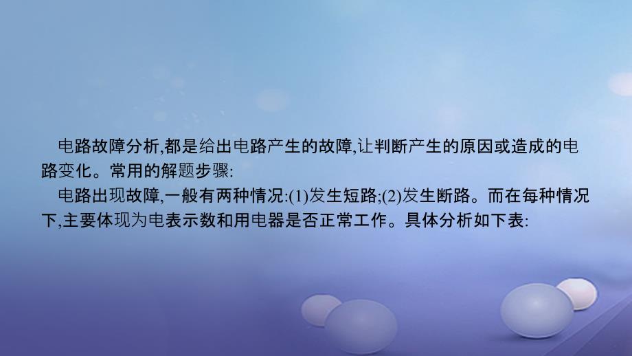 安徽省中考物理 考前专项突破（五）电路故障与动态分析课件_第2页