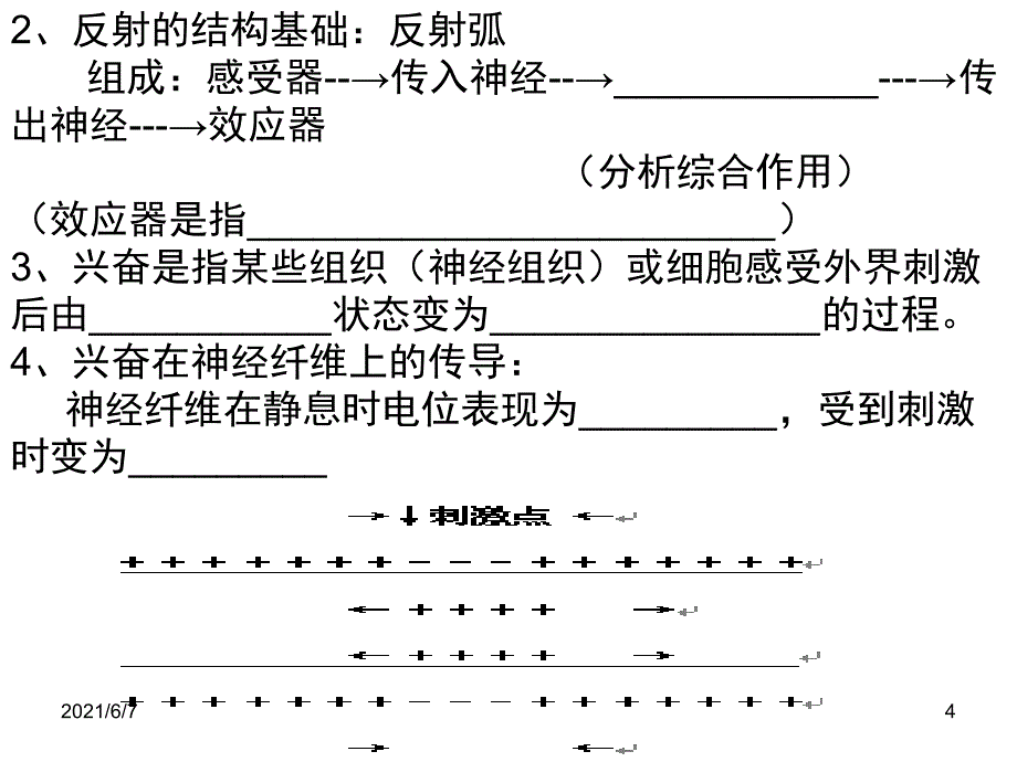 高中生物必修三1、2章知识点填空_第4页