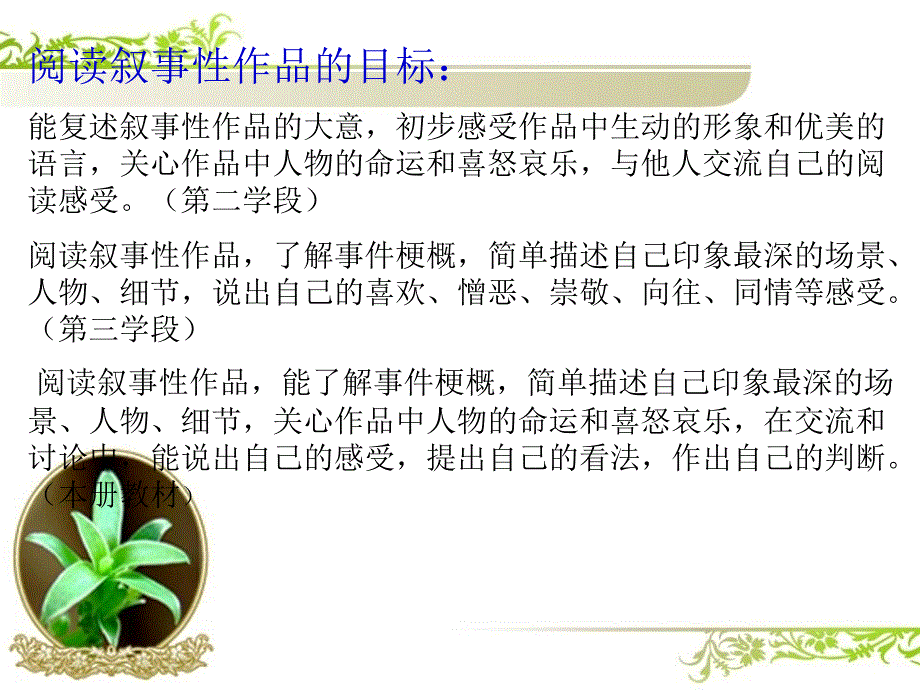 北京市义务教育程课改实验教材第九册一至四单元教材教法介绍_第3页