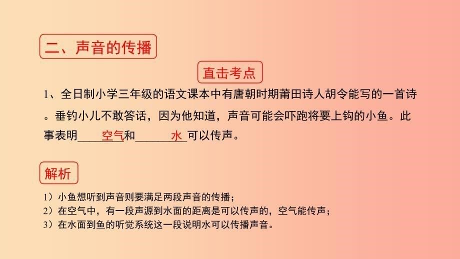 八年级物理上册 1.5《声音的产生和传播》考点方法课件 北京课改版.ppt_第5页