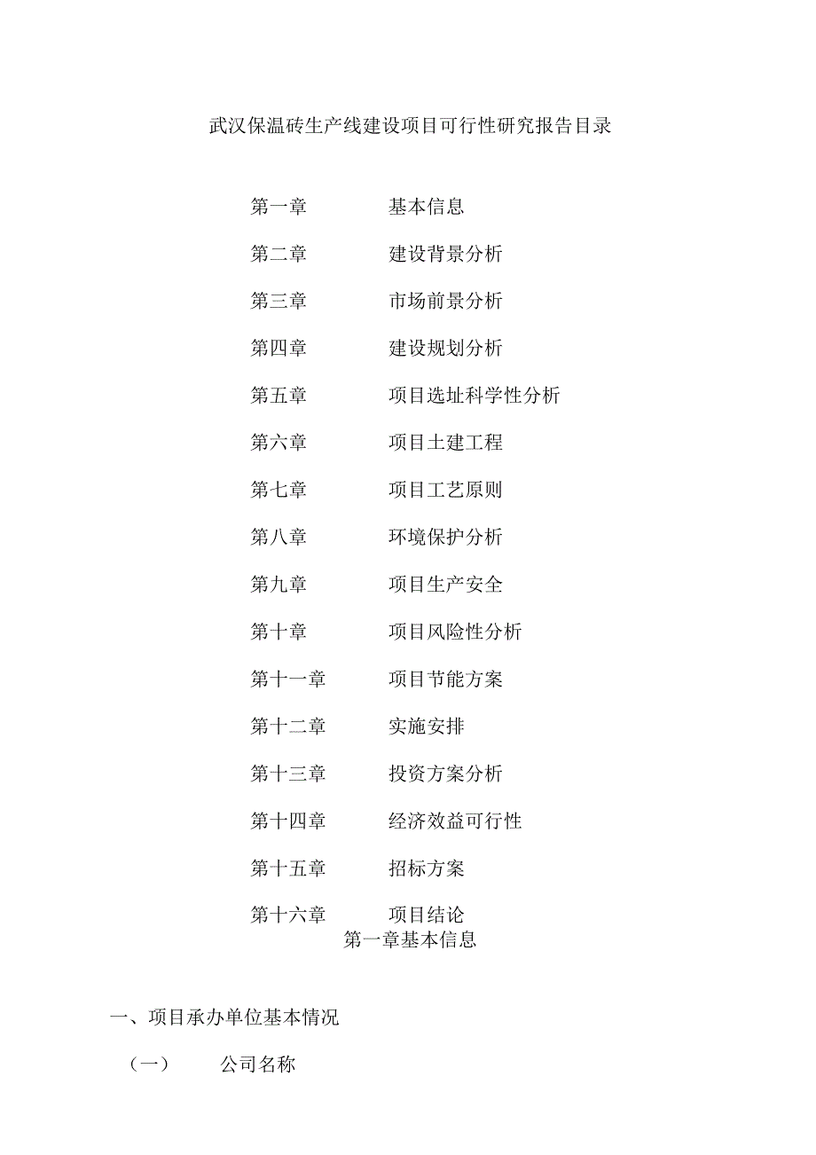 武汉保温砖生产线建设项目可行性研究报告_第3页