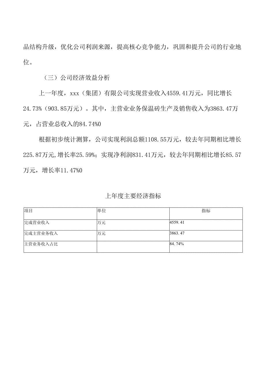 武汉保温砖生产线建设项目可行性研究报告_第5页