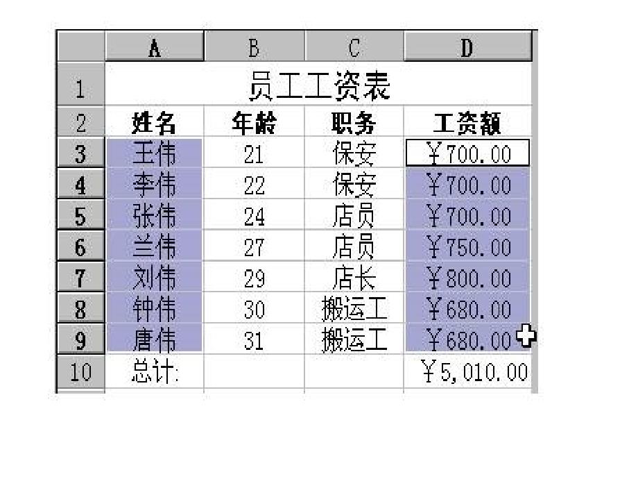 Excel2003电子表格处理软件上基础部分第五部分简单图表_第4页