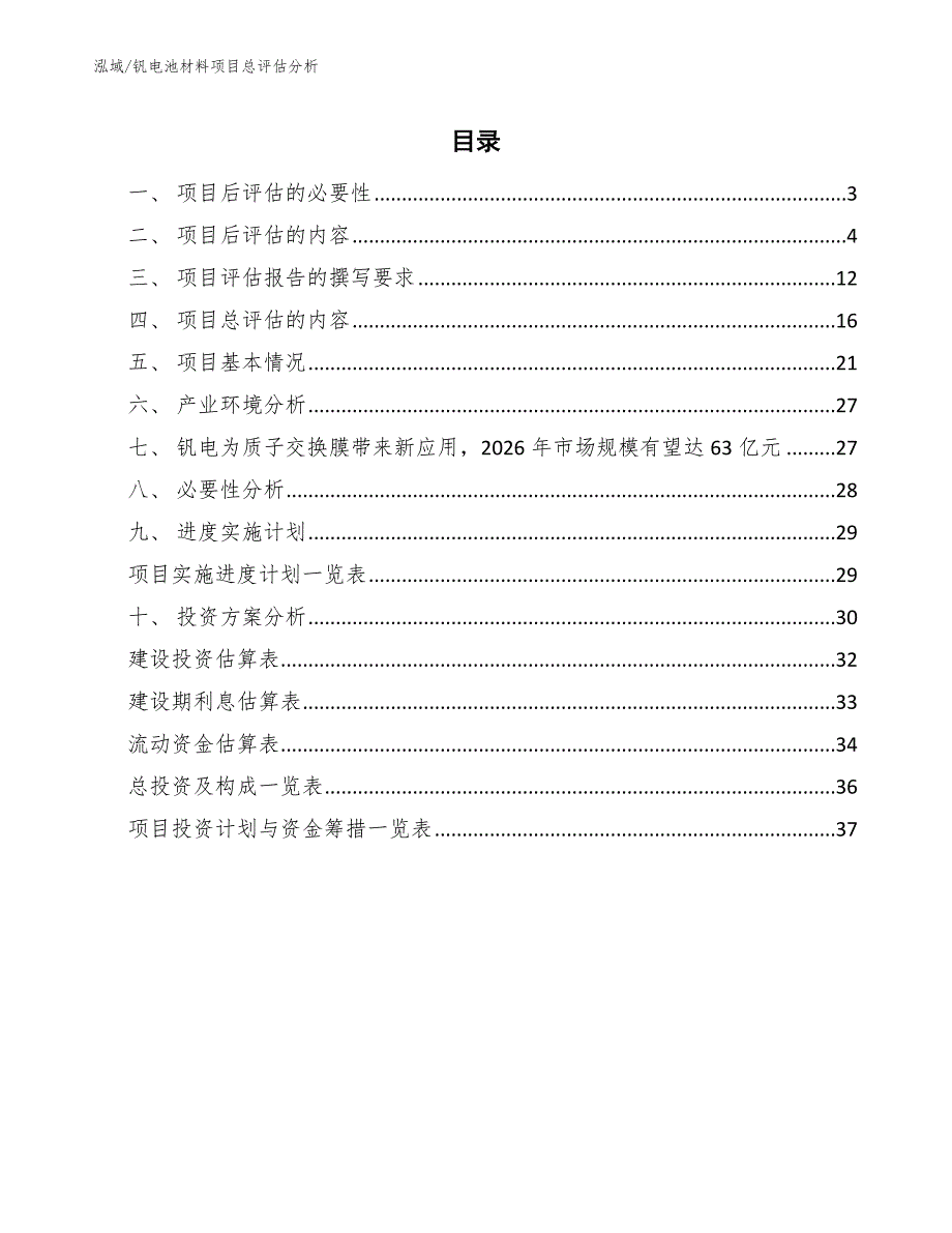 钒电池材料项目总评估分析【范文】_第2页