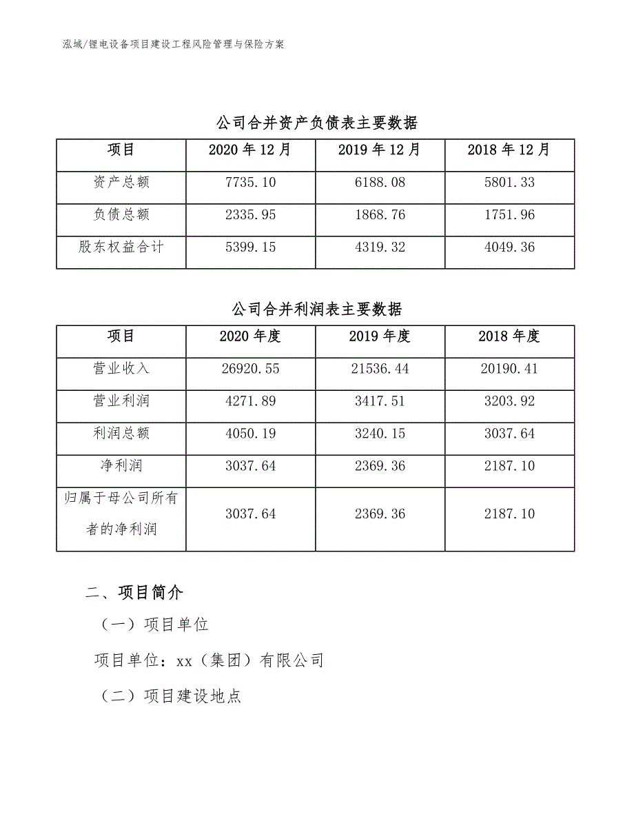 锂电设备项目建设工程风险管理与保险方案_第3页