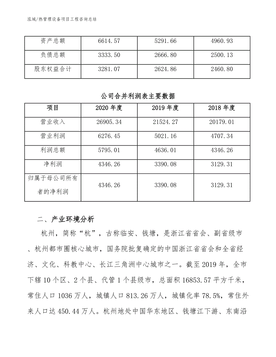 热管理设备项目工程咨询总结_范文_第3页