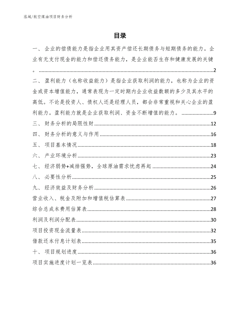 航空煤油项目财务分析_第2页