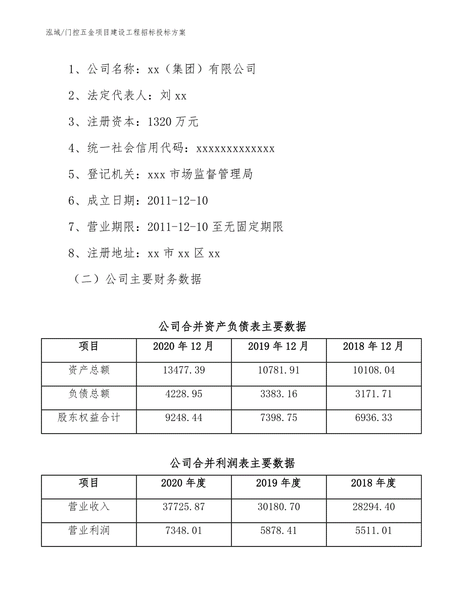 门控五金项目建设工程招标投标方案_第3页