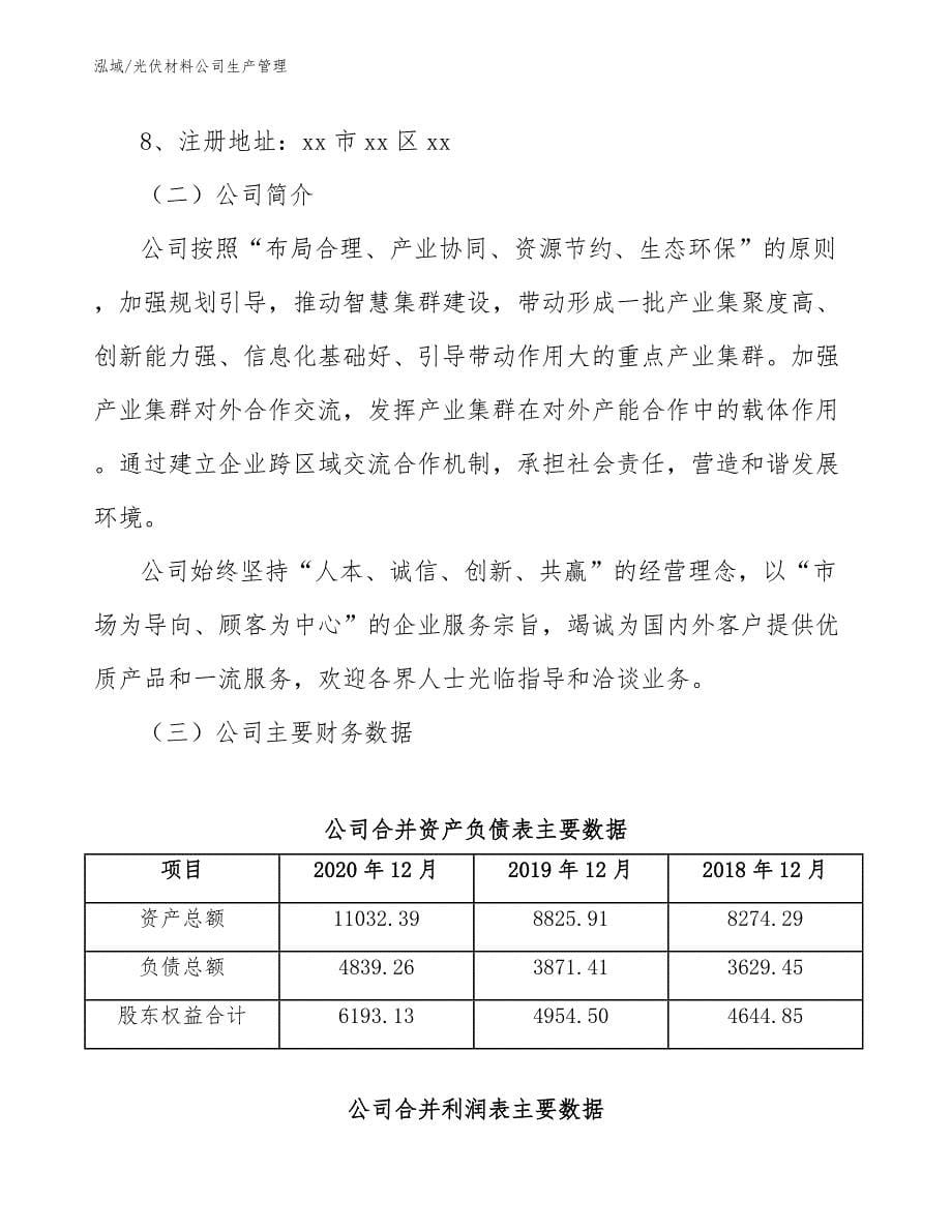 光伏材料公司生产管理_第5页