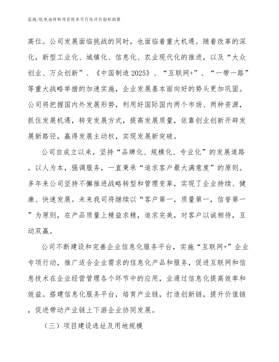 钒电池材料项目财务可行性评价指标测算_第4页