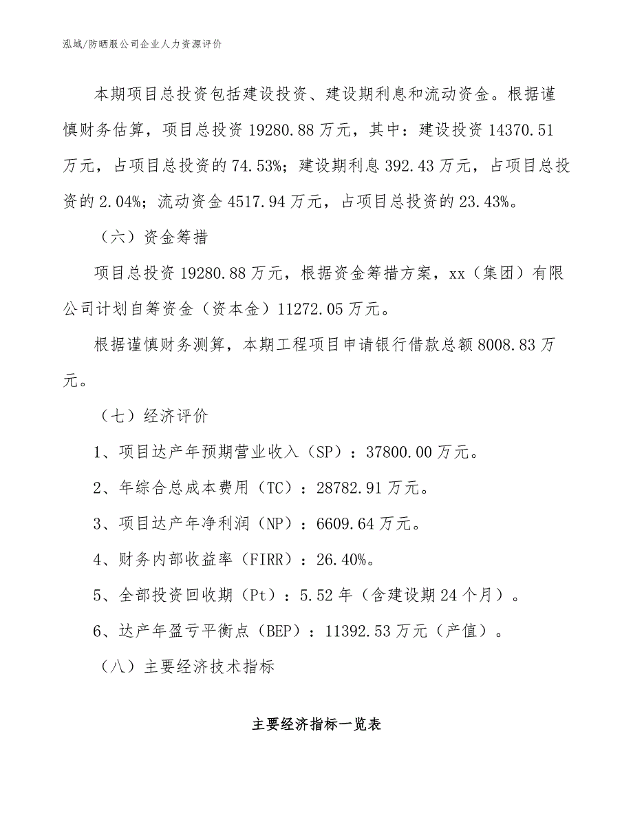 防晒服公司企业人力资源评价_参考_第4页