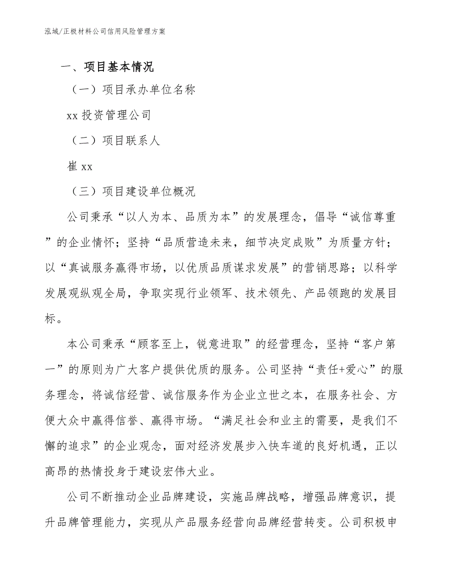 正极材料公司信用风险管理方案_参考_第3页