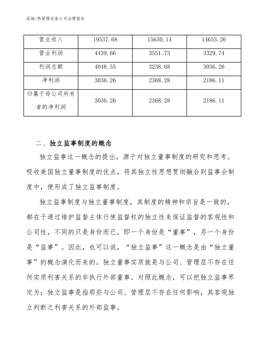 热管理设备公司治理报告_范文_第4页